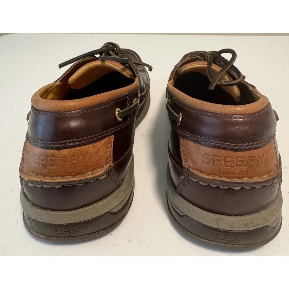 Sperry Gold Cup ASV Amaretto Men's Size 10.5 M Leather Boat Shoes Preppy Sailing
